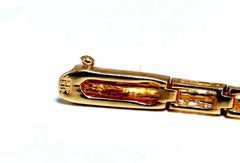 .80 Carat Natural Ruby .33 Carat Diamonds Vintage Bracelet 14 Karat*