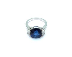 8.0 Carat Sapphire Diamond Ring
