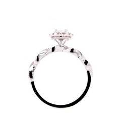 .80 Carat Total Weight Criss Cut Diamond Engagement Ring Resembles Emerald Cut