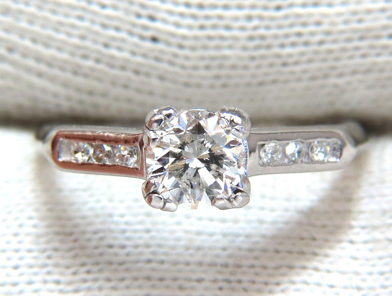.80 Carat Vintage Old Mine Cut Diamonds Ring Platinum In New Condition In New York, NY
