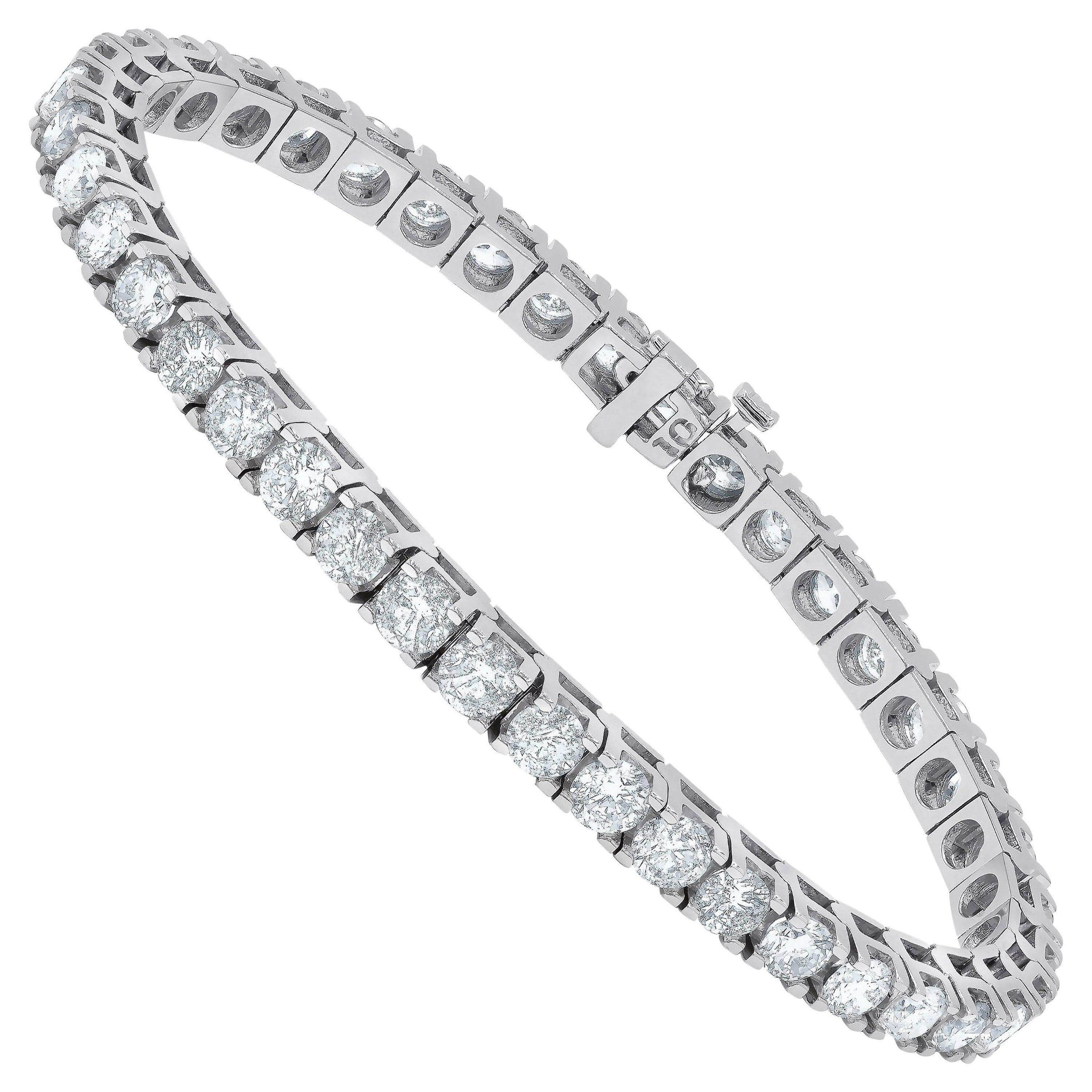 8,00 Karat Diamant-Tennisarmband, jeder Stein 0,20 Karat