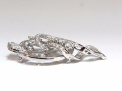 8.00 Carat Diamonds Platinum Art Deco Style Brooch