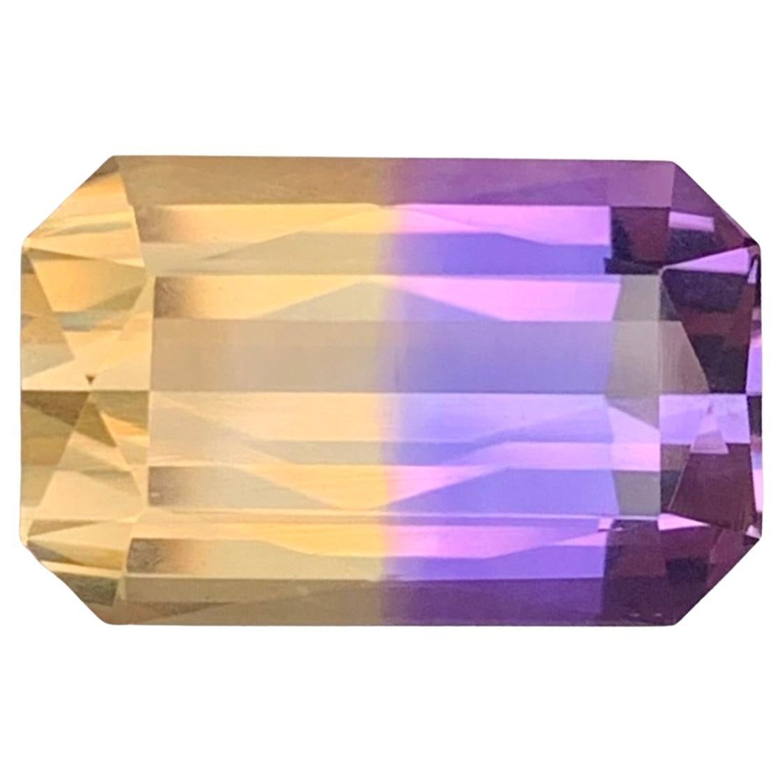 8.00 Carat Natural Loose Ametrine Emerald Shape Gemstone (Amétrine en forme d'émeraude) en vente