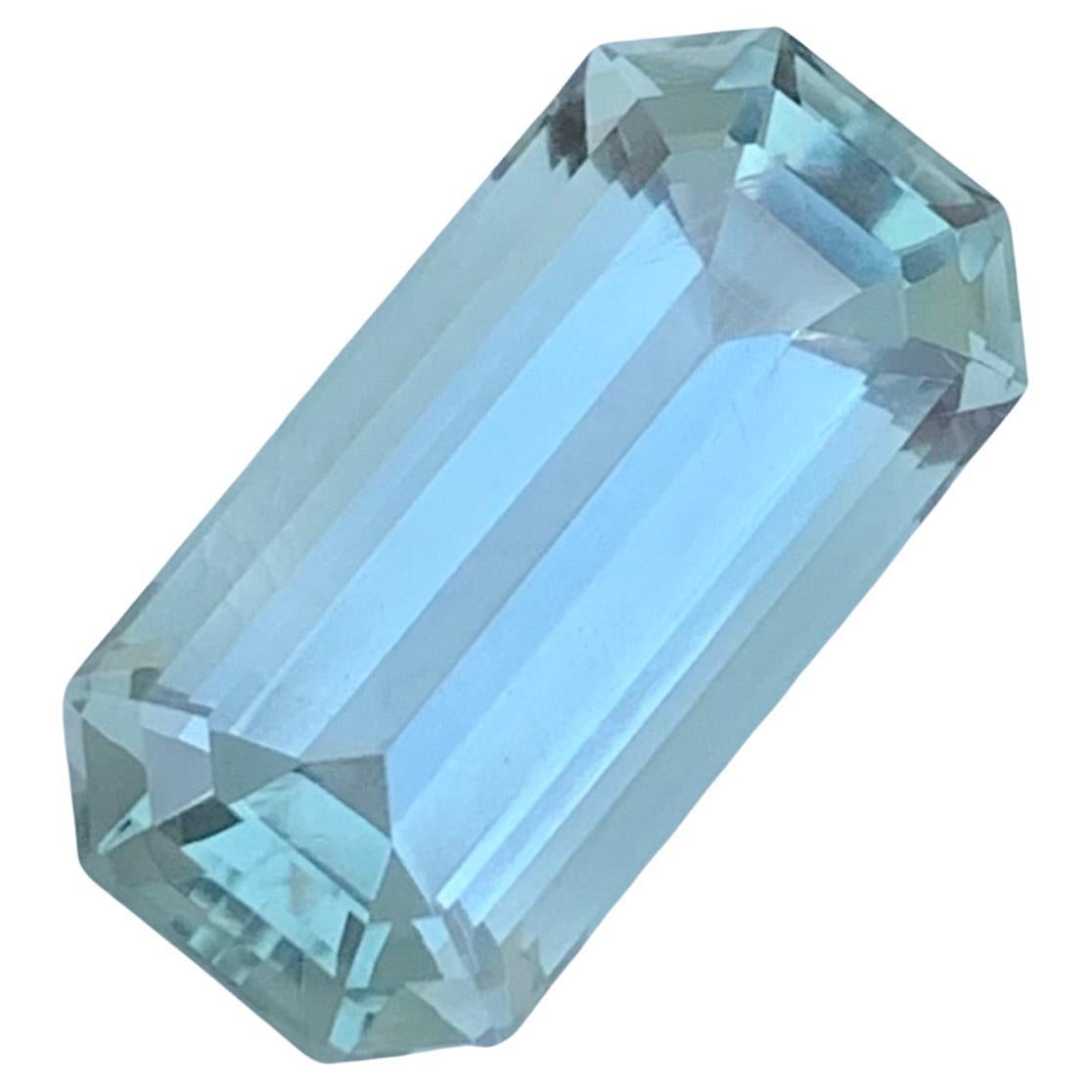 8.00 Carat Natural Loose Green Amethyst Rectangular Emerald Shape Gem For Ring  For Sale