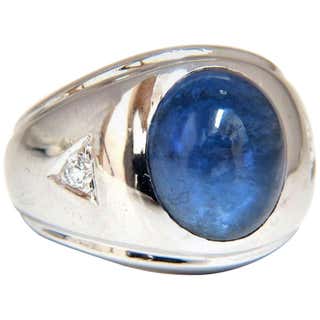 Mens Sapphire Pinky Ring - For Sale on 1stDibs