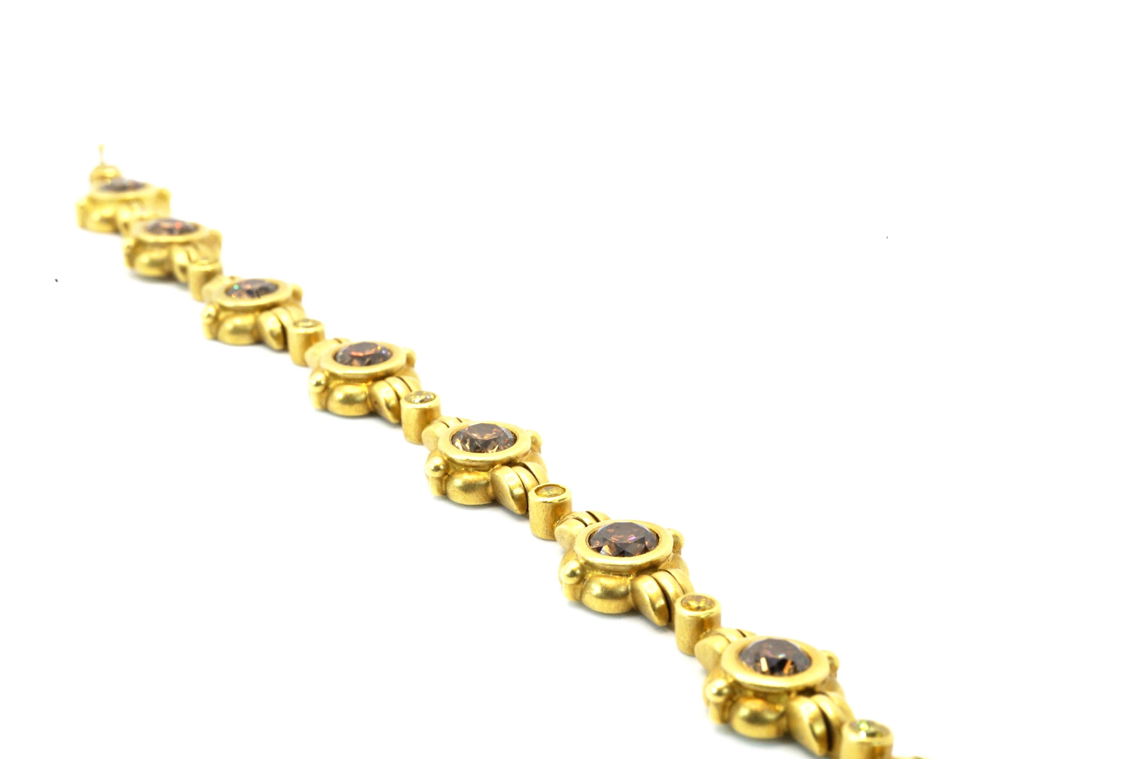 canary yellow diamond bracelet