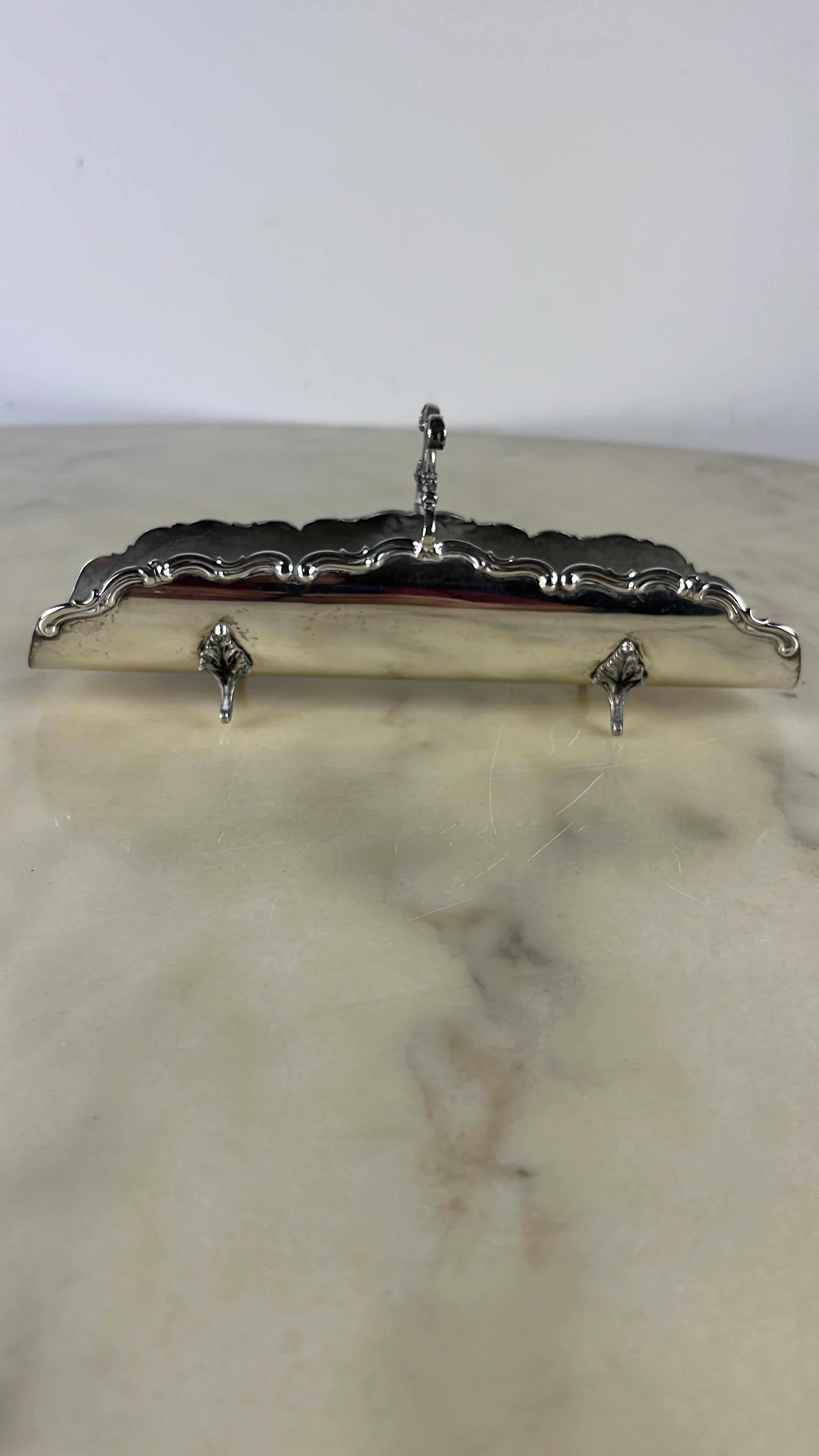 Other 800 Silver Breadstick Holder, Italy, 1980s For Sale