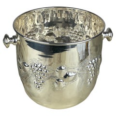 Used 800 Silver Champagne Bucket, Italy, 1980s