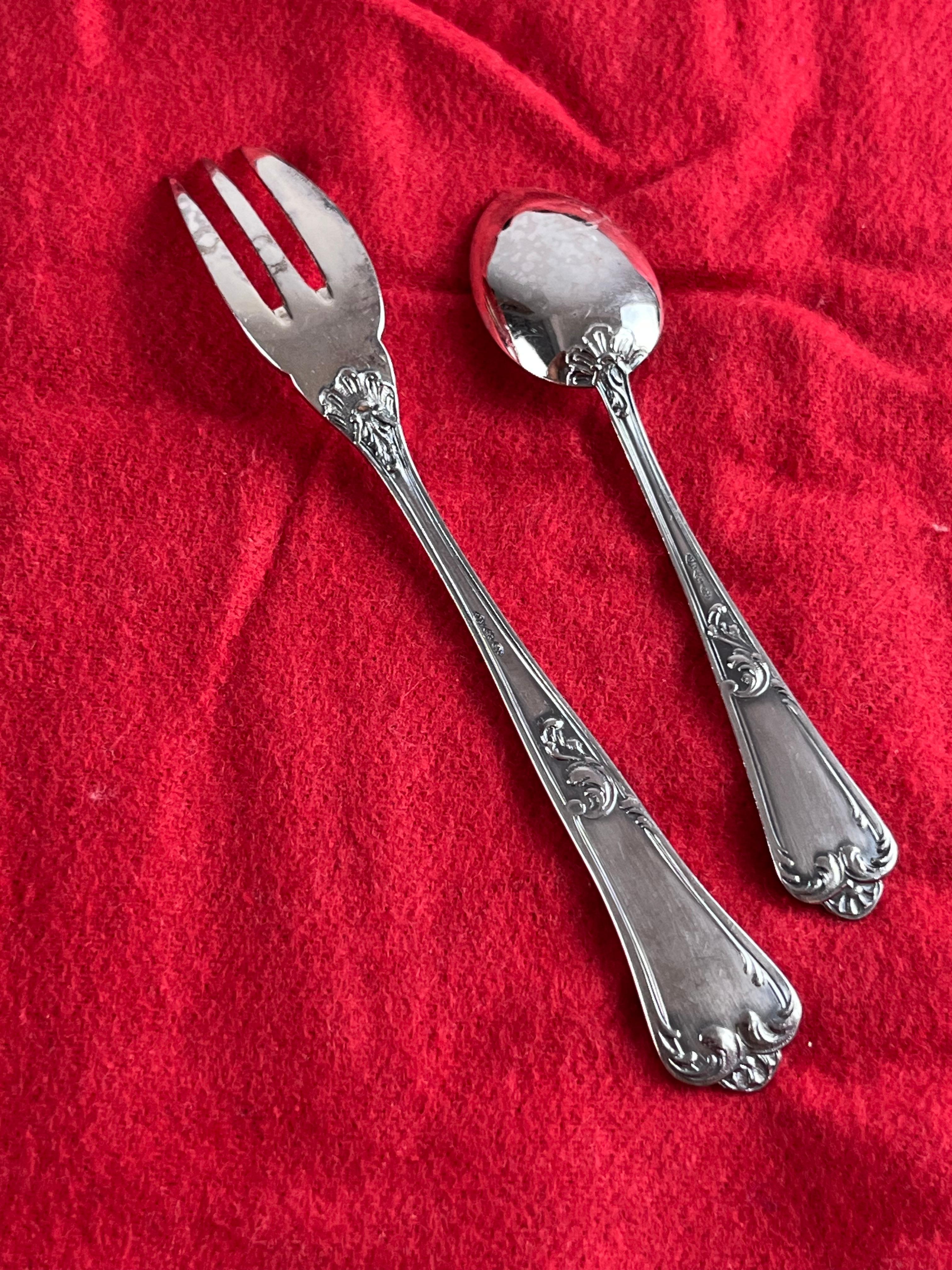 800 Silver Cutlery, 84 Pieces, Italy, 1960s For Sale 5