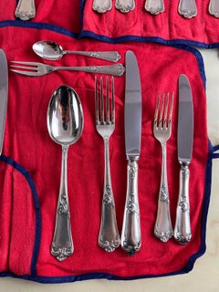 800 Posate d'argento, 84 pezzi, Italia, anni '60