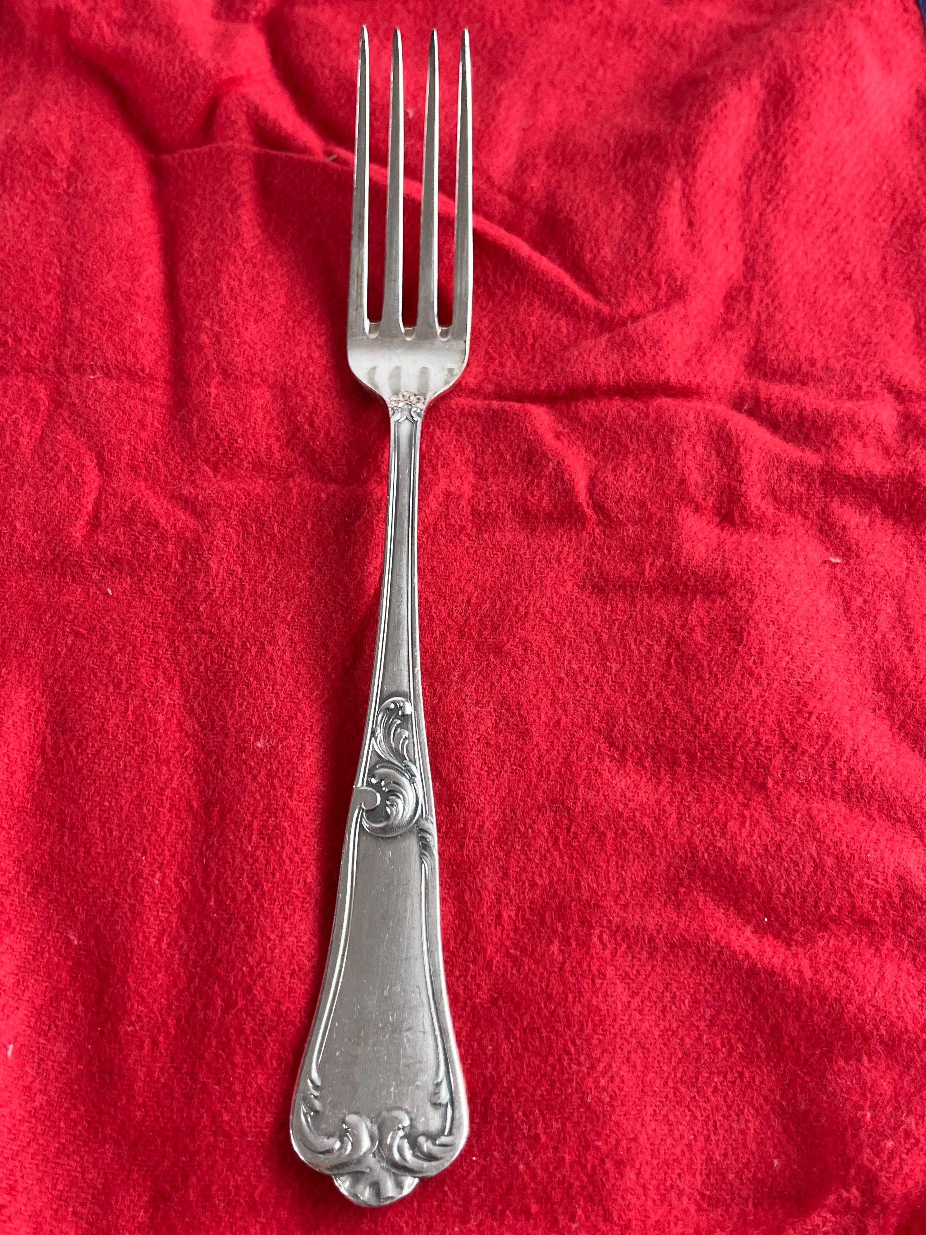 800 Silver Cutlery, 84 Pieces, Italy, 1960s In Good Condition For Sale In Palermo, IT