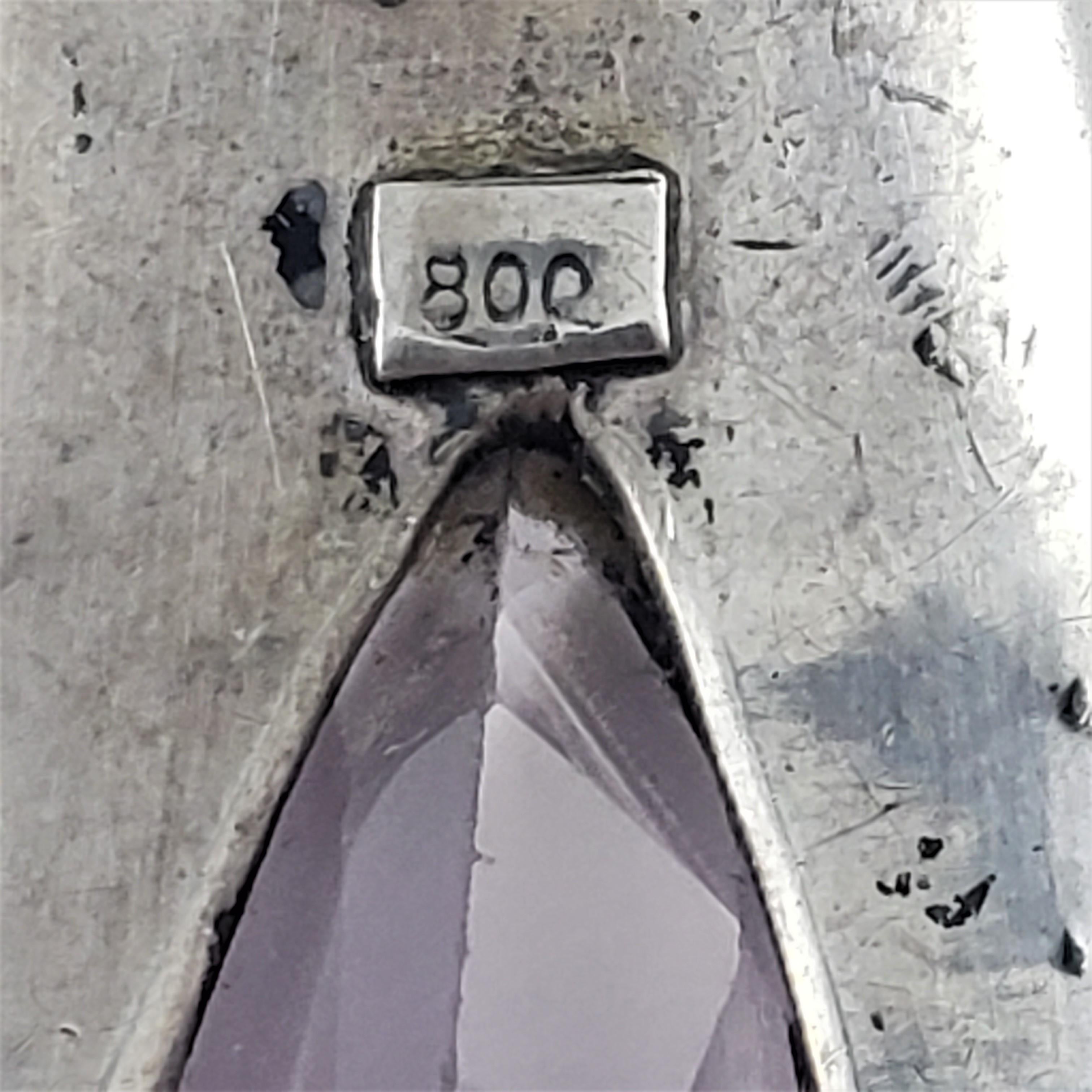 800er Silber Fisch Amethyst Pin/Anhänger im Zustand „Gut“ im Angebot in Washington Depot, CT