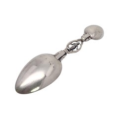 800 Silver Folding Medicine Spoon #15640