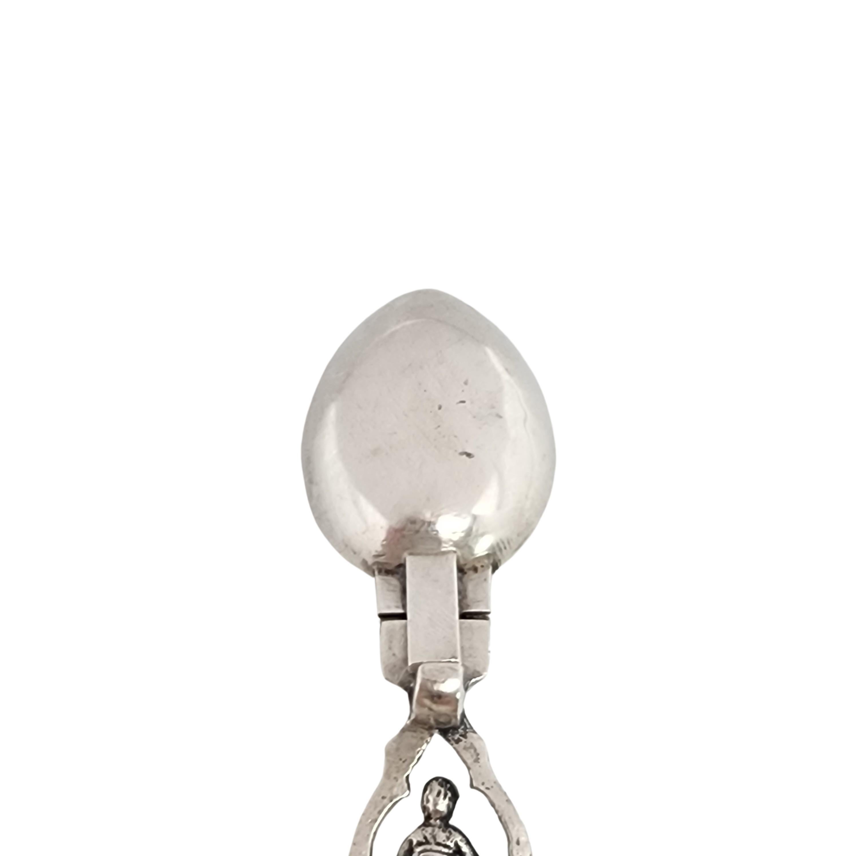 Women's or Men's 800 Silver Folding Medicine Spoon #15640 For Sale