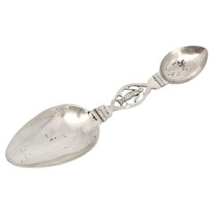 Vintage 800 Silver Folding Medicine Spoon #15640