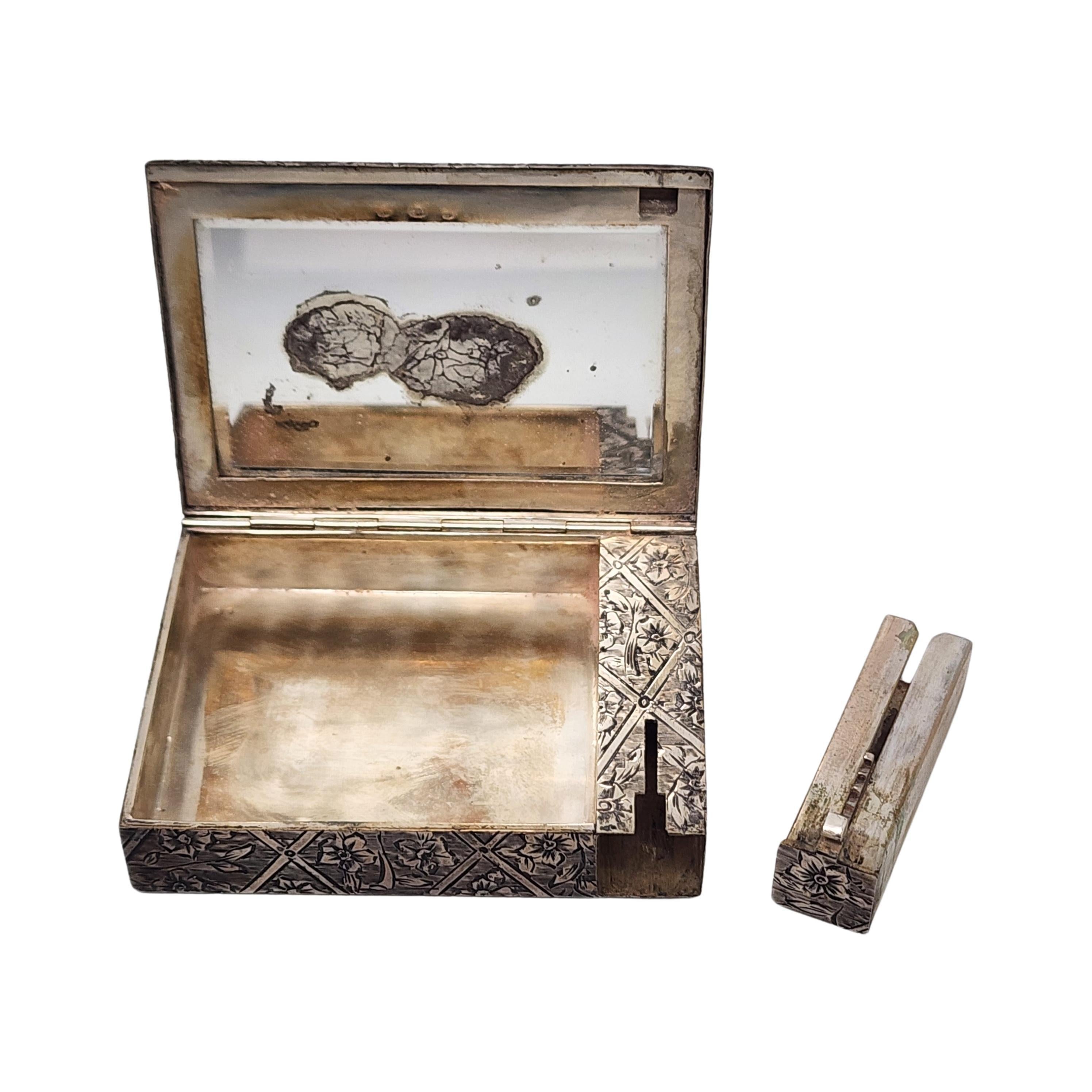 800 Argento Specchio Italiano Scatola per rossetto #18464 in vendita 1