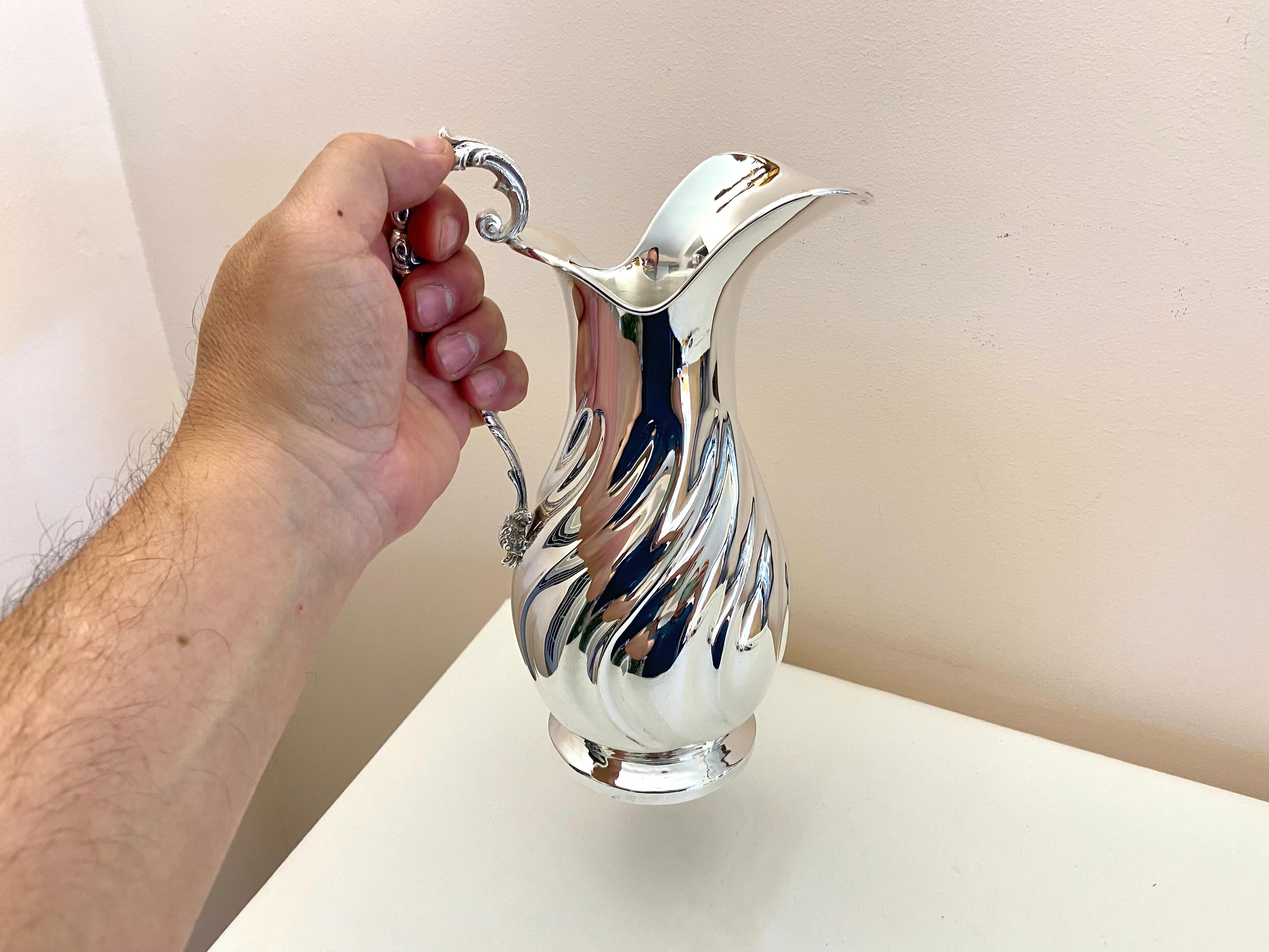 800 Silver Pitcher, New Item from My Jewelry For Sale 3