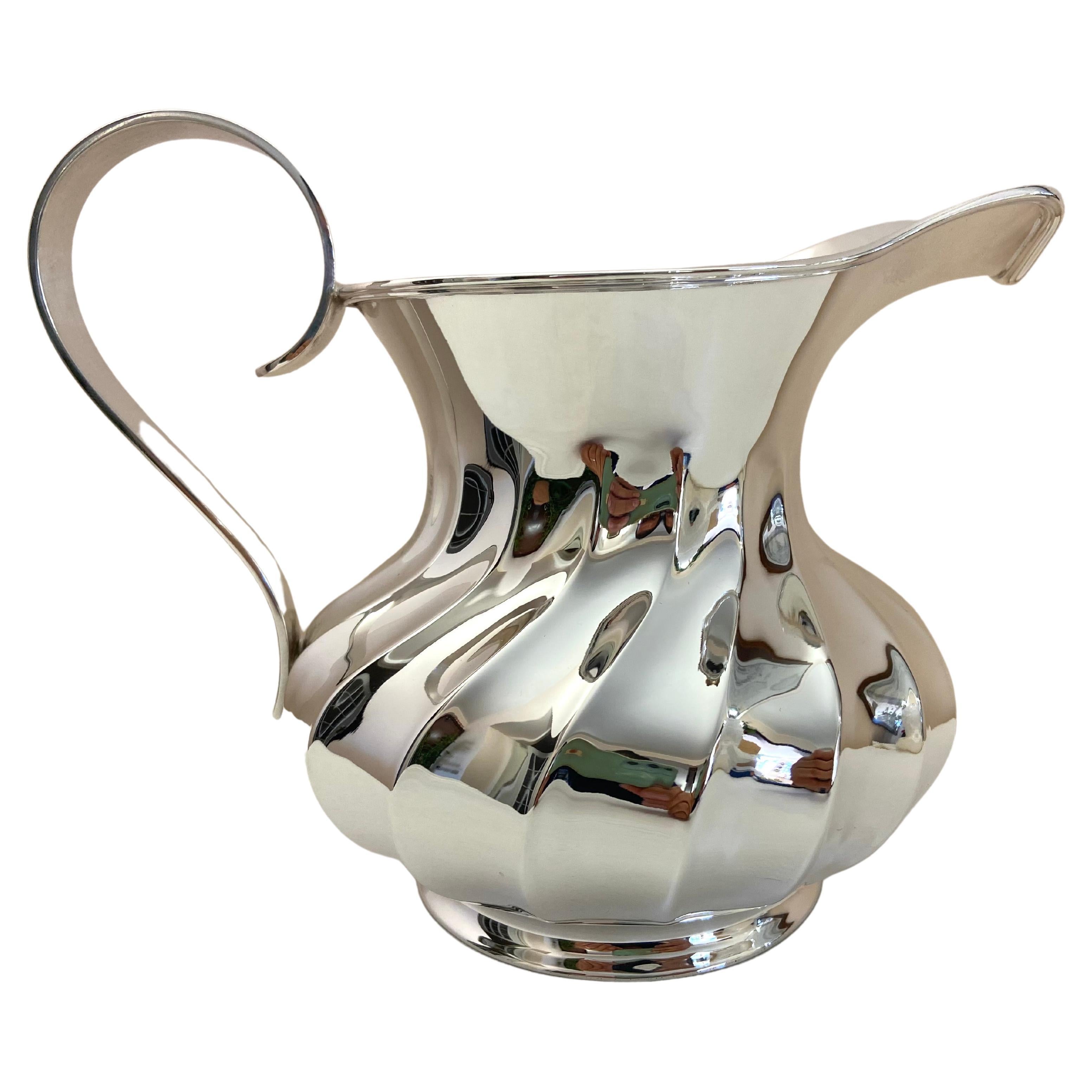 800 Silver Pitcher, Zaramella, Silversmith in Padua, 'Italy' For Sale