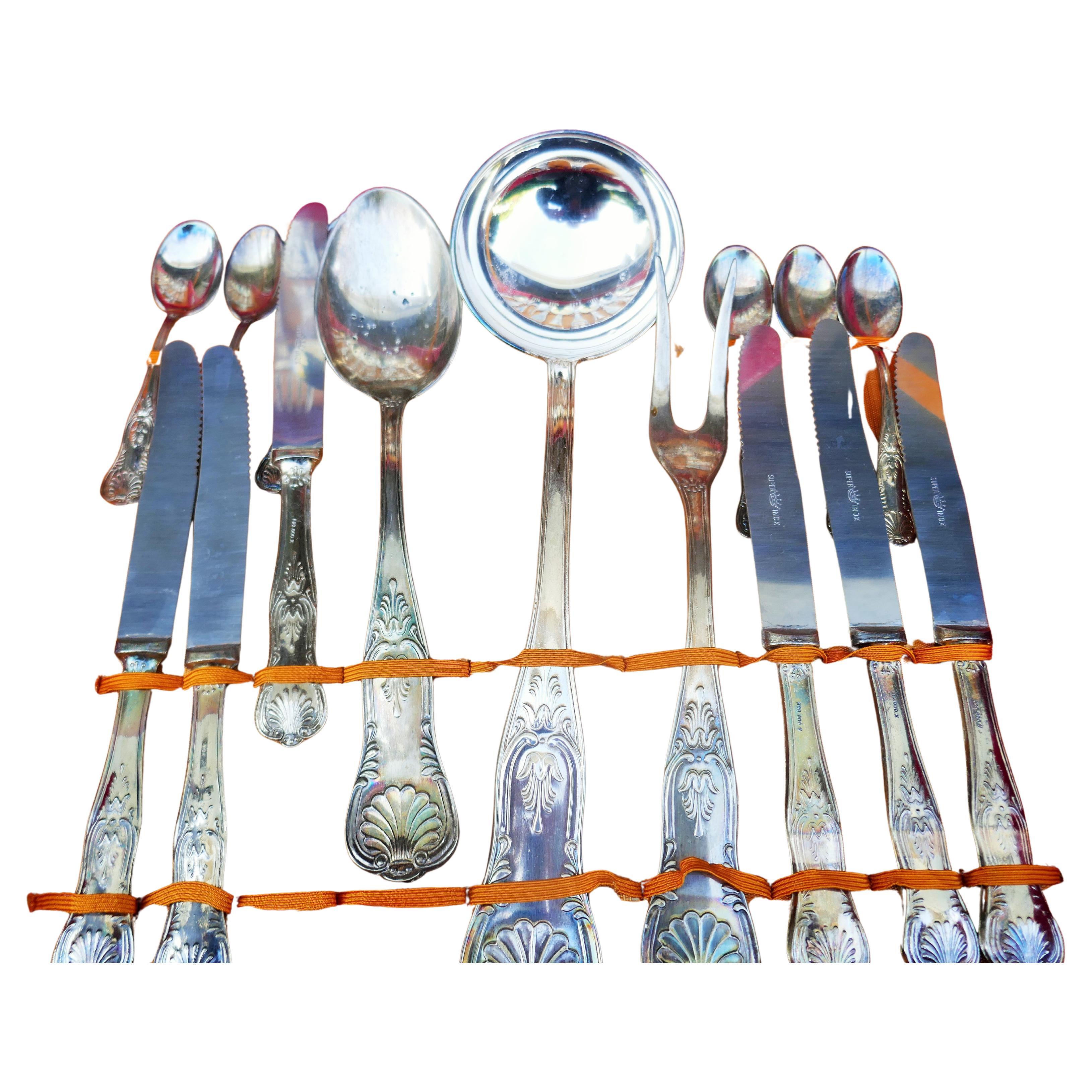 800 silver service with 27 elements In condizioni buone in vendita a Lugo, IT