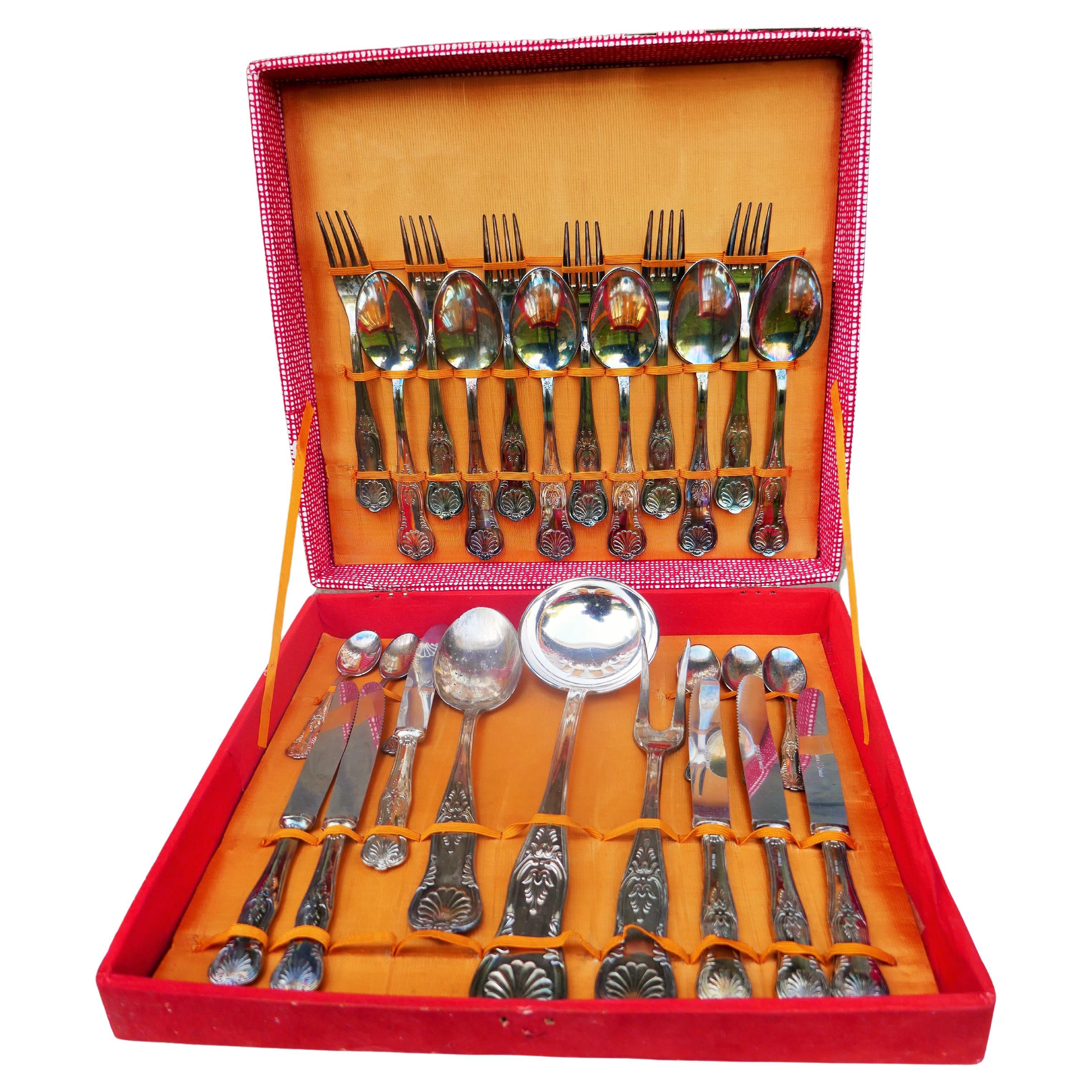 800 silver service with 27 elements in vendita