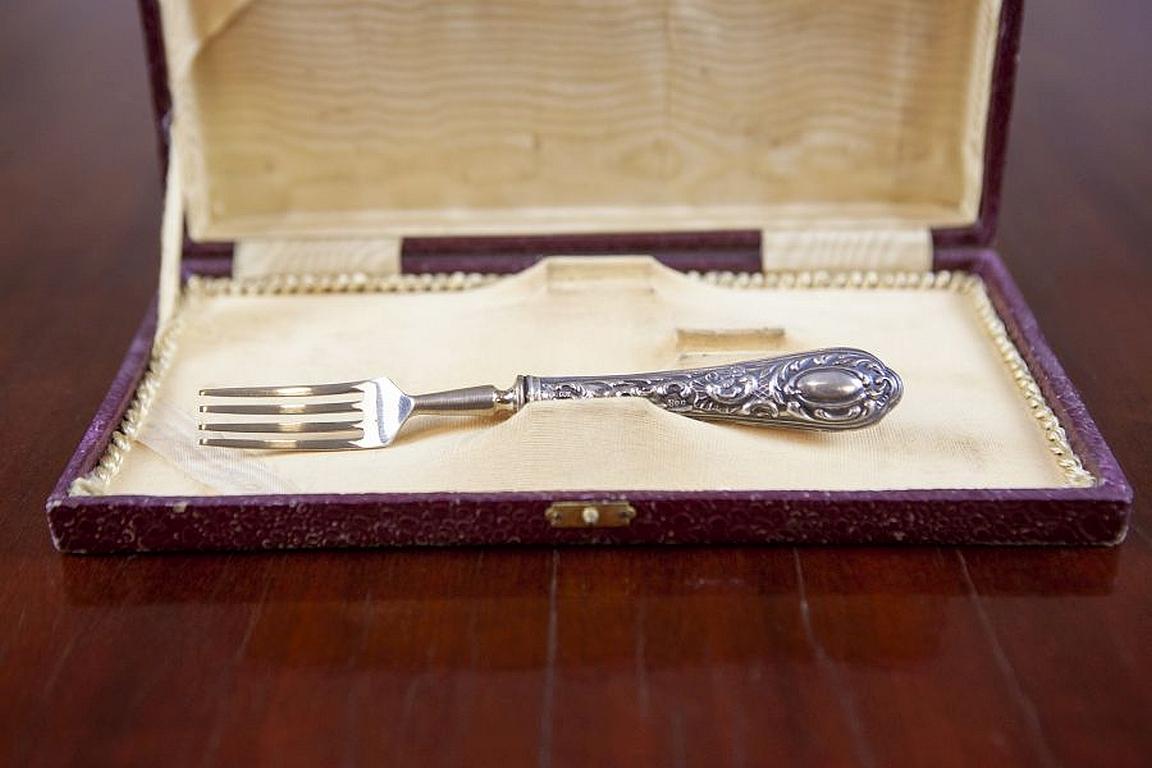 800 Silver Standard Silverware Set from the Interwar Period, Nola, Italy For Sale 2