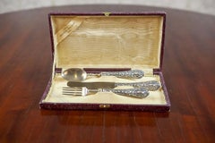 800 Silver Standard Silverware Set from the Interwar Period, Nola, Italy