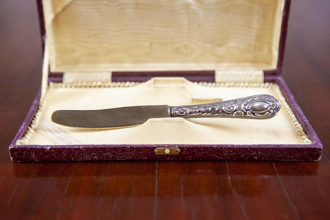 Juego de cubiertos estándar de plata 800 del periodo de entreguerras, Nola, Italia Italiano en venta