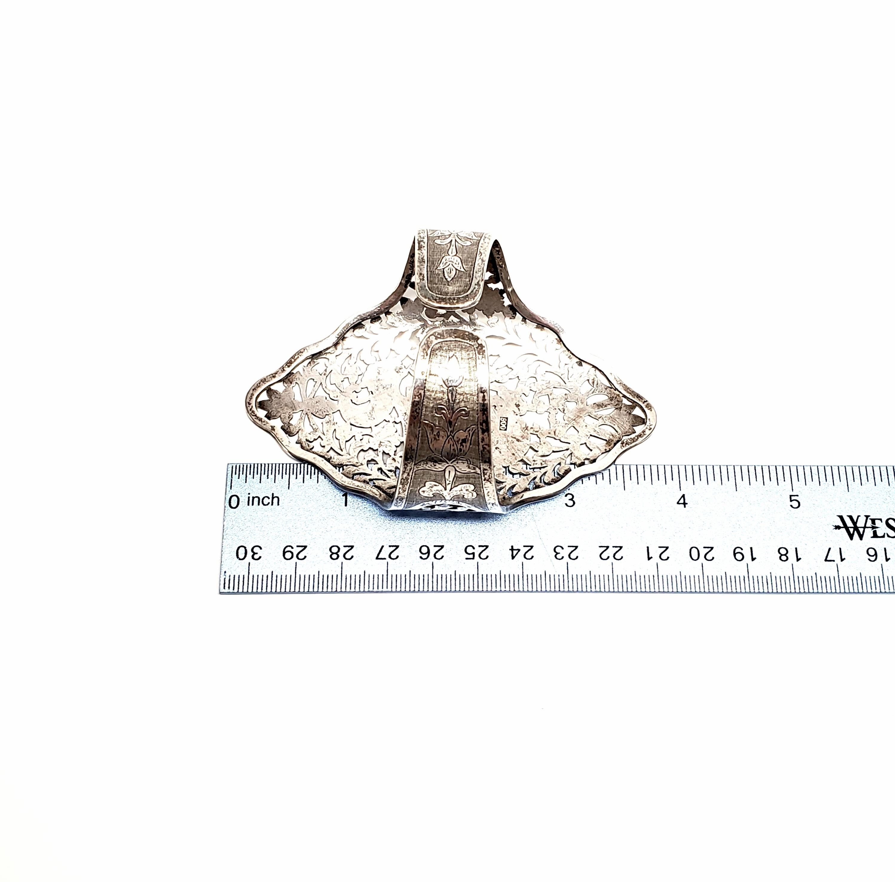 800 Silver Thai Dancer Cut-Out Cuff Bracelet For Sale 5