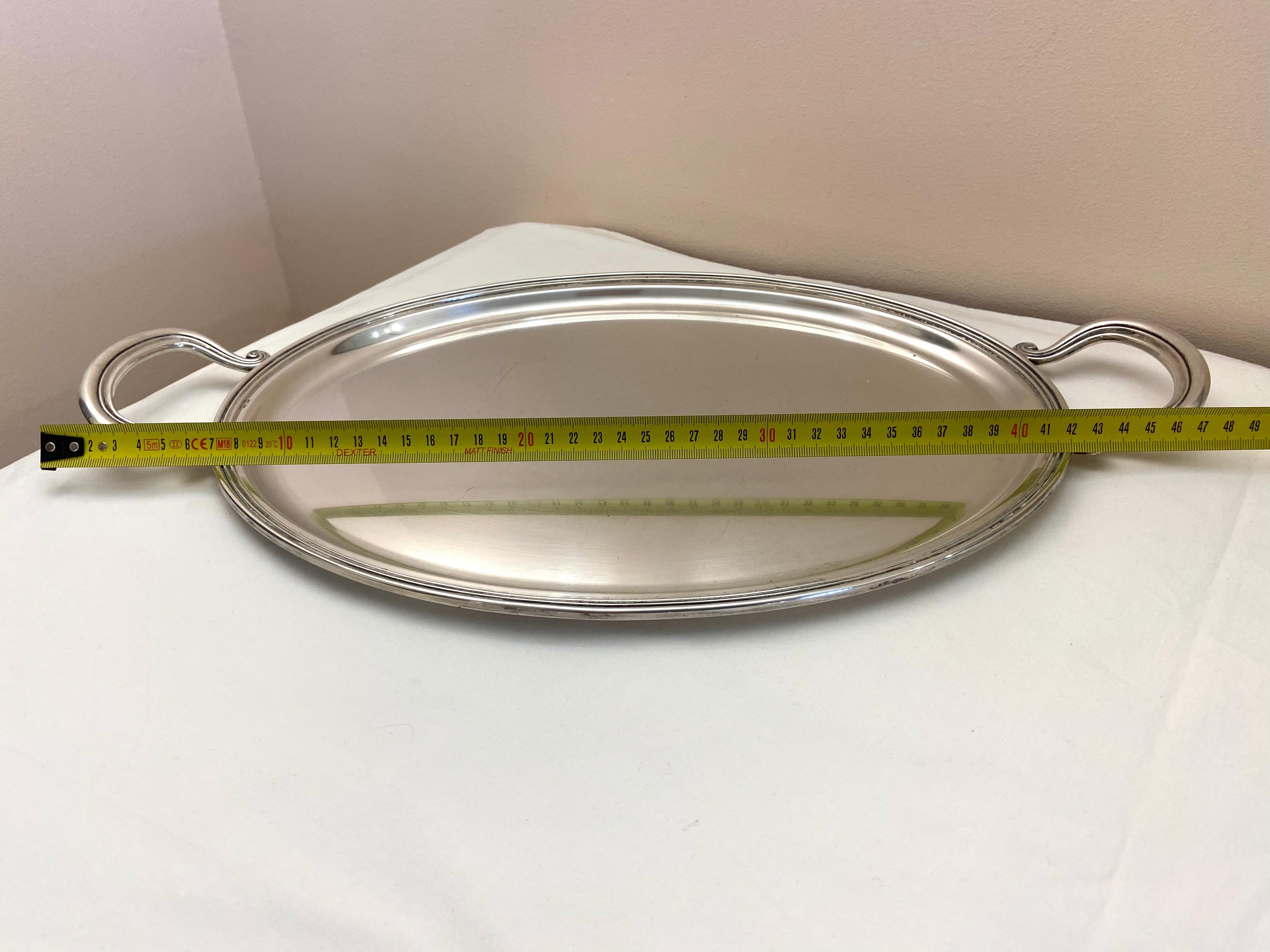 800 Silber Tablett (Klassisch-römisch) im Angebot