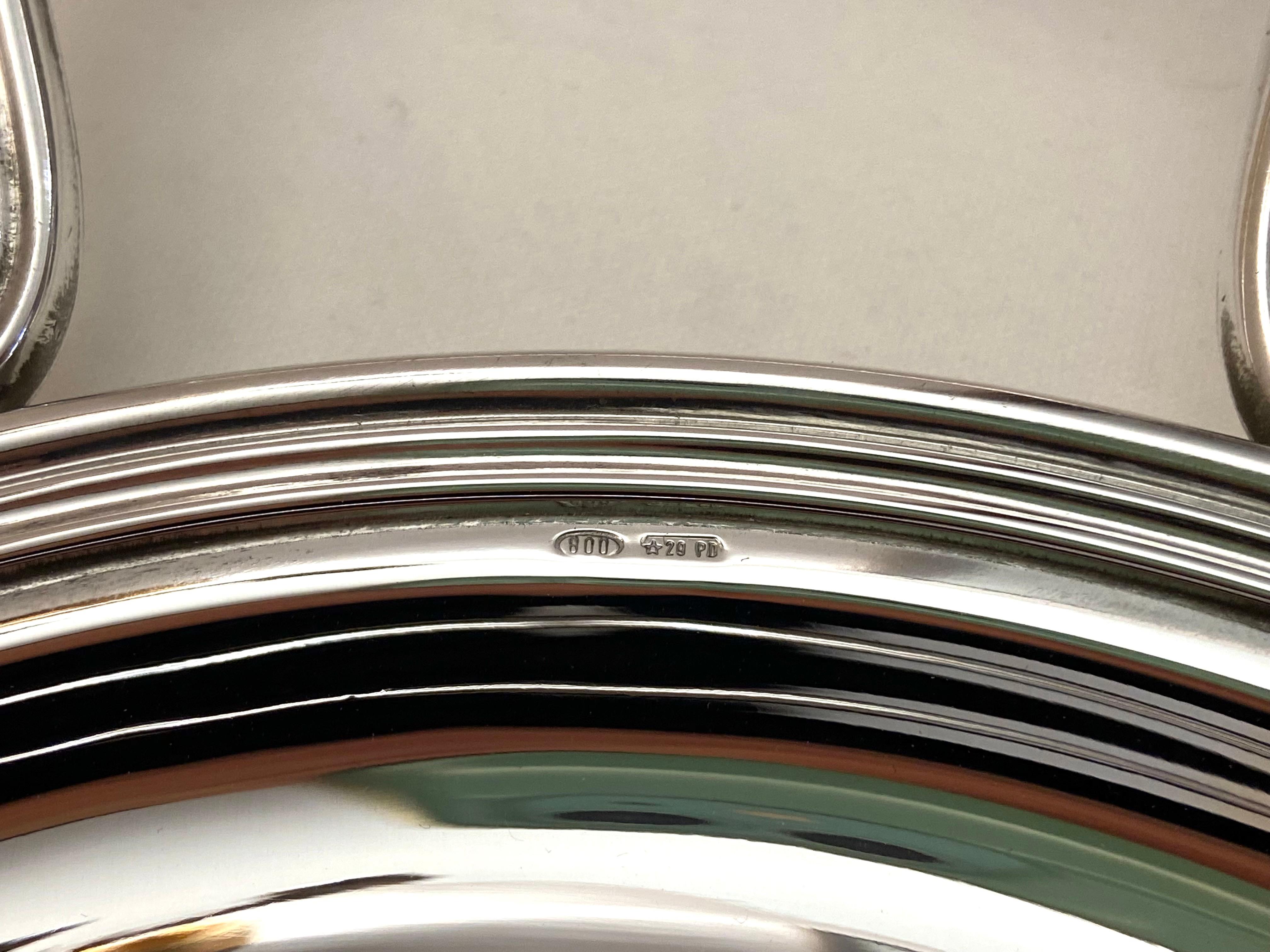 800 Silber Tablett im Angebot 2