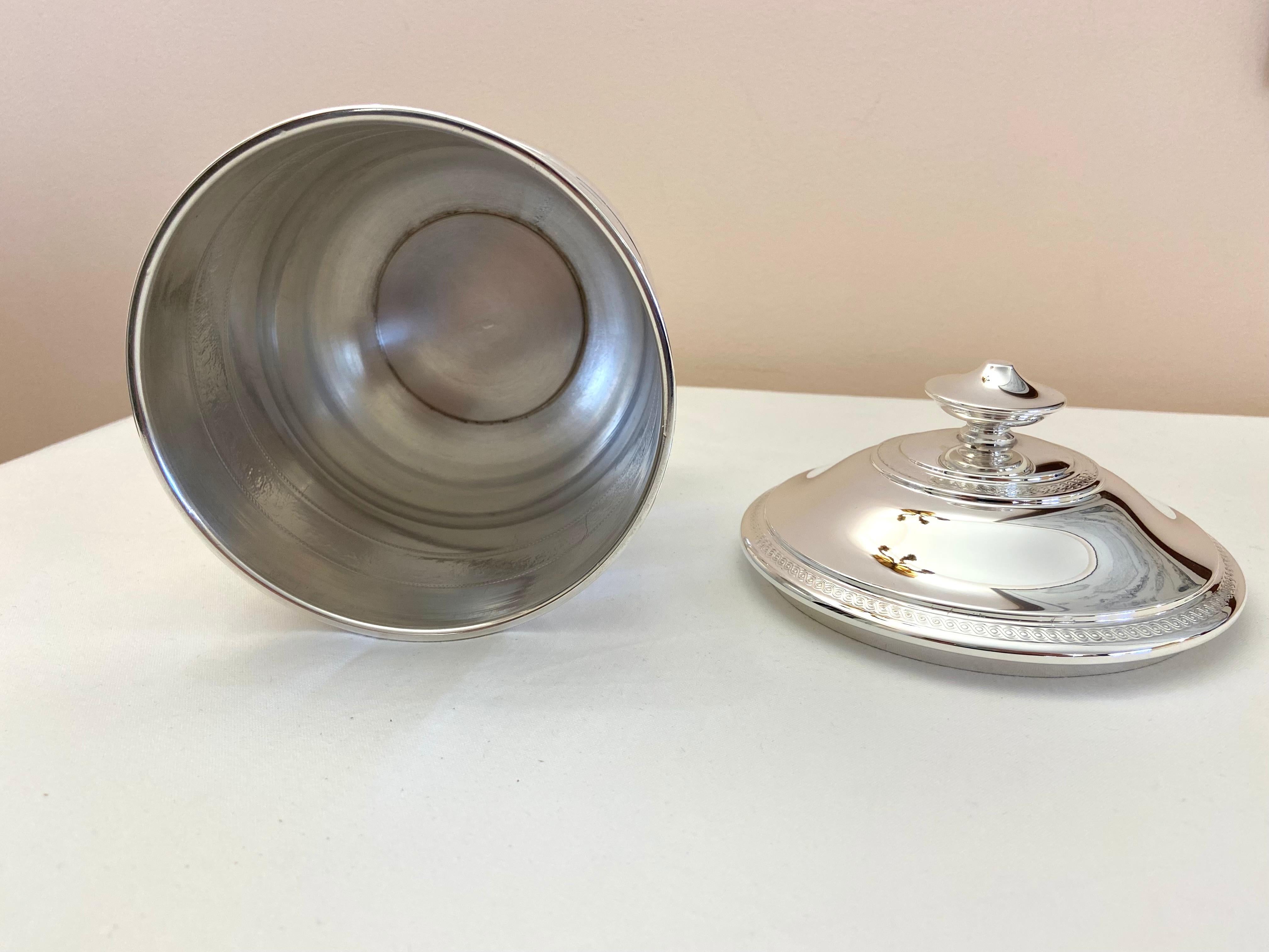 Women's or Men's 800 Silver Urn, Made in Italy For Sale