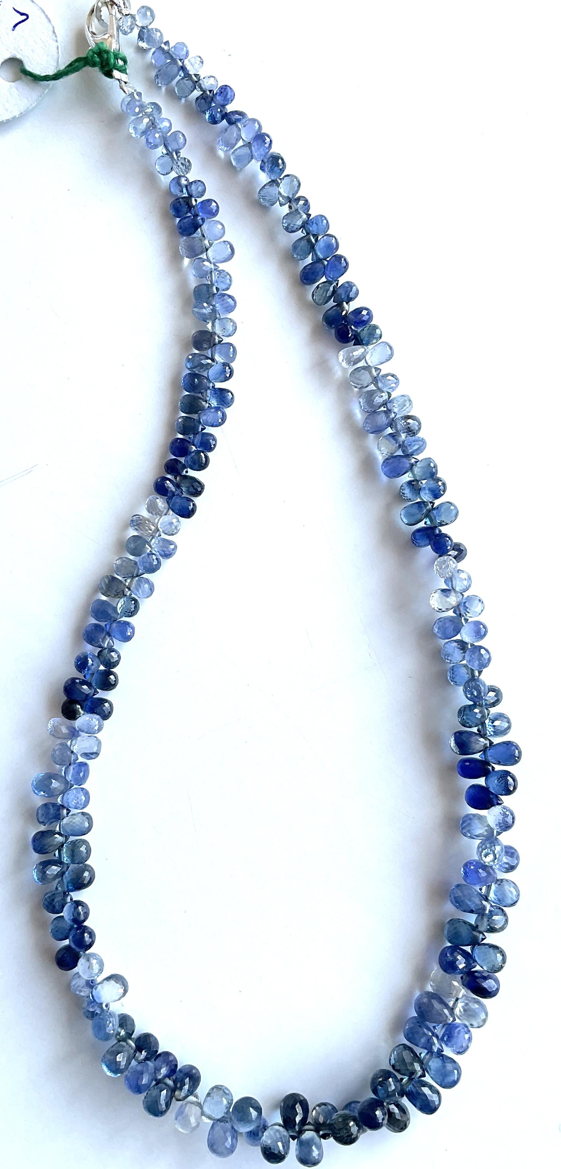 80.00 Carats Blue Sapphire Drops Top Quality Natural Gemstone For Fine Jewelry In New Condition For Sale In Jaipur, RJ