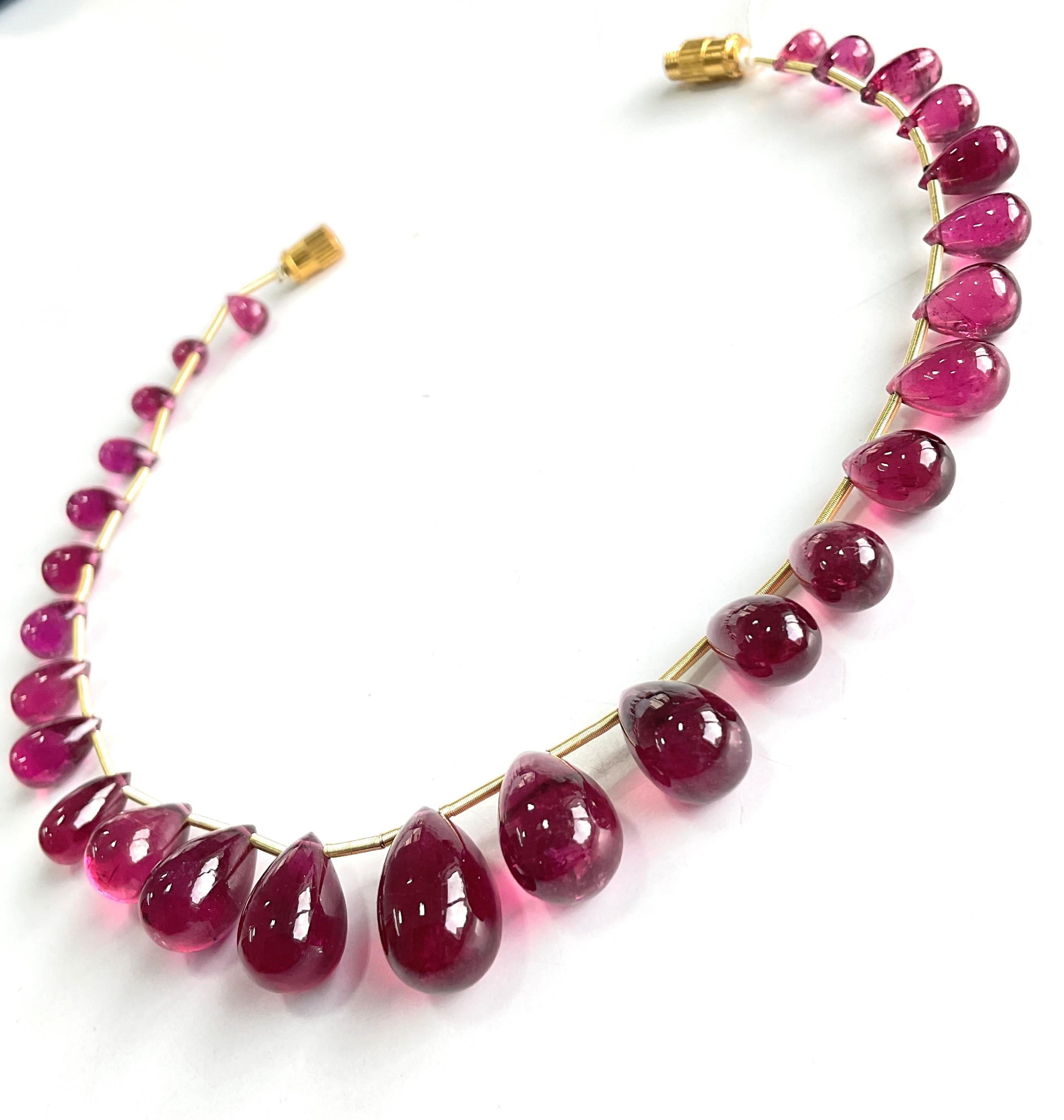 80.00 Carats Rubellite Layout Drops Top Quality For Fine Jewelry Natural Gem In New Condition For Sale In Jaipur, RJ