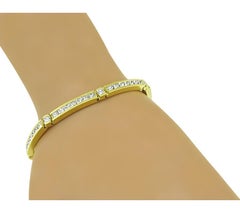 8.00ct Diamond Gold Line Bracelet