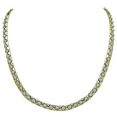 Collar de oro con diamantes de 8,00 ct