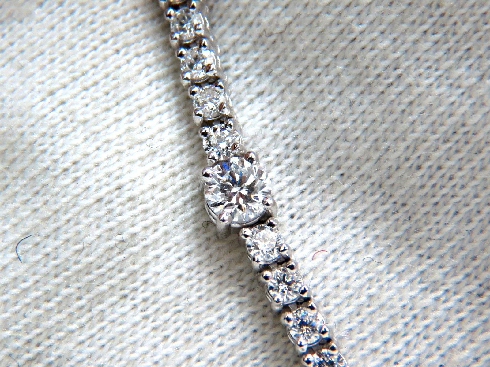 8.00ct diamonds rounds eternity riviera necklace 14kt 7 spacer / 149 diamond 2