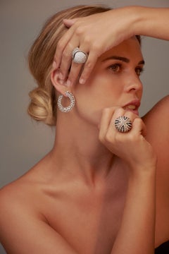 8.01 Carat Diamond 18 Karat Rose Gold Bombe Ring