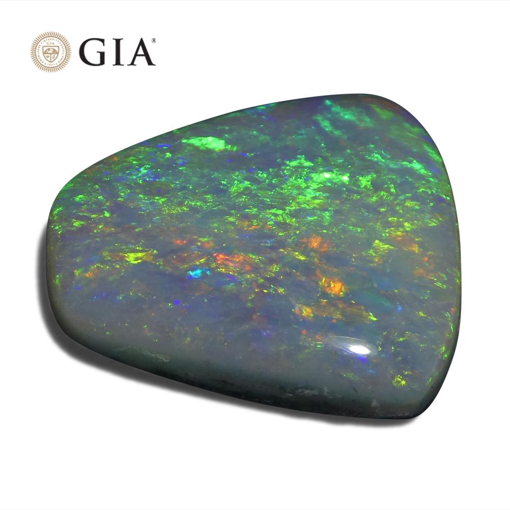 8.01ct Freeform Gray Opal GIA Certified Australia For Sale 6