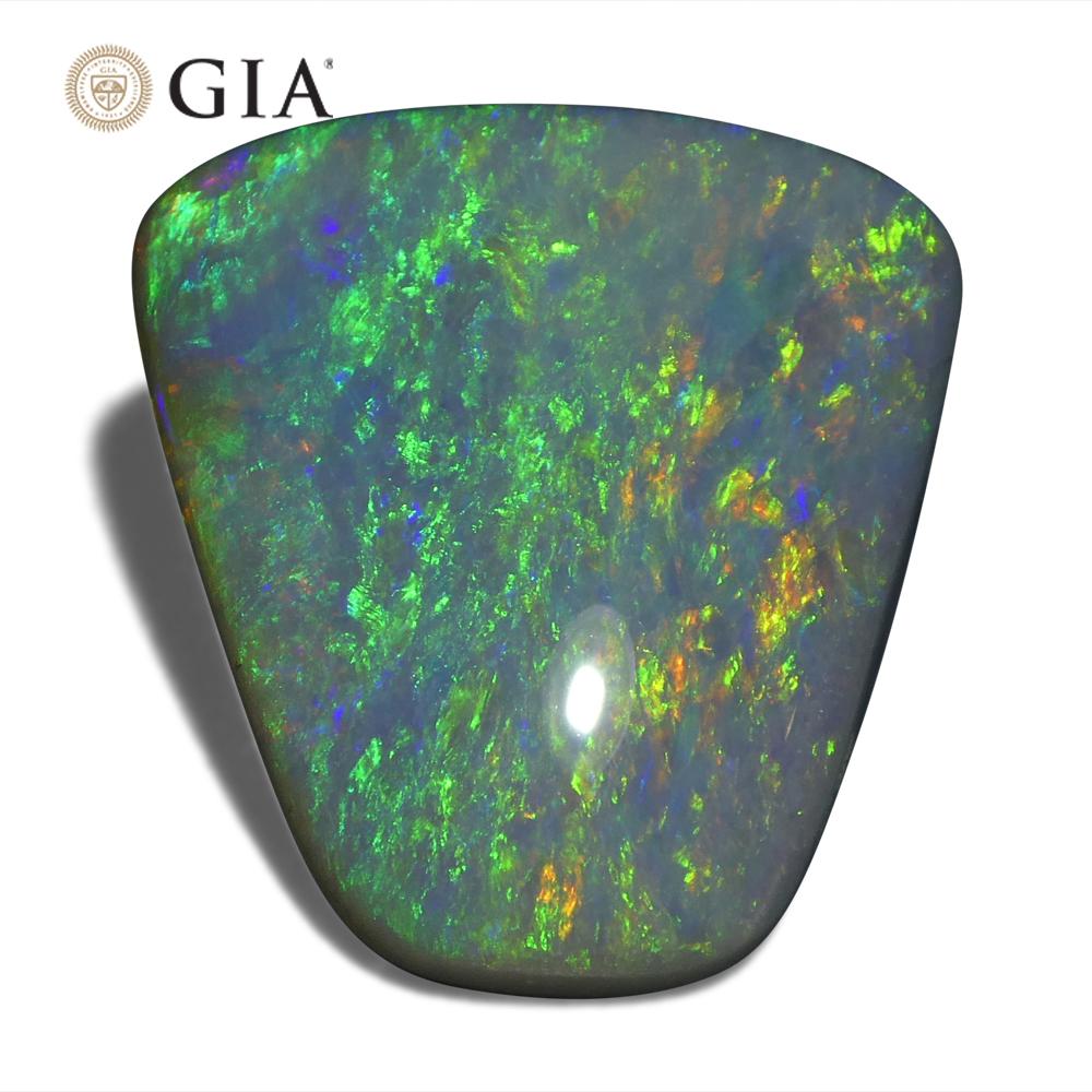 8.01ct Freeform Gray Opal GIA Certified Australia   For Sale 7