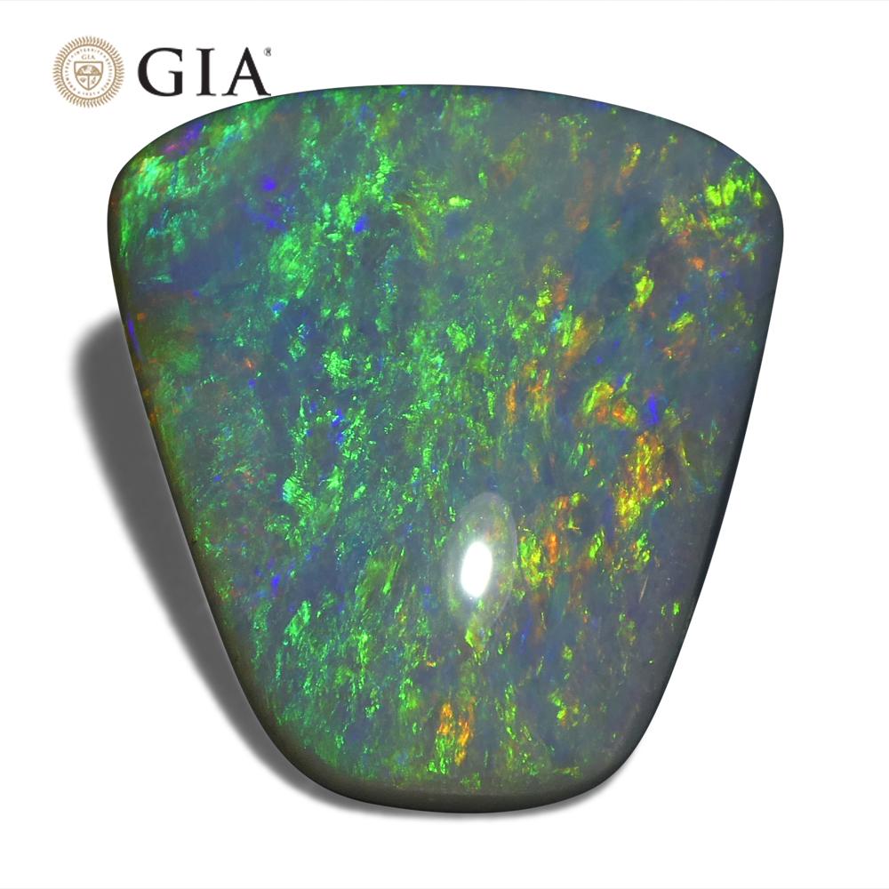 8.01ct Freeform Gray Opal GIA Certified Australia For Sale 7