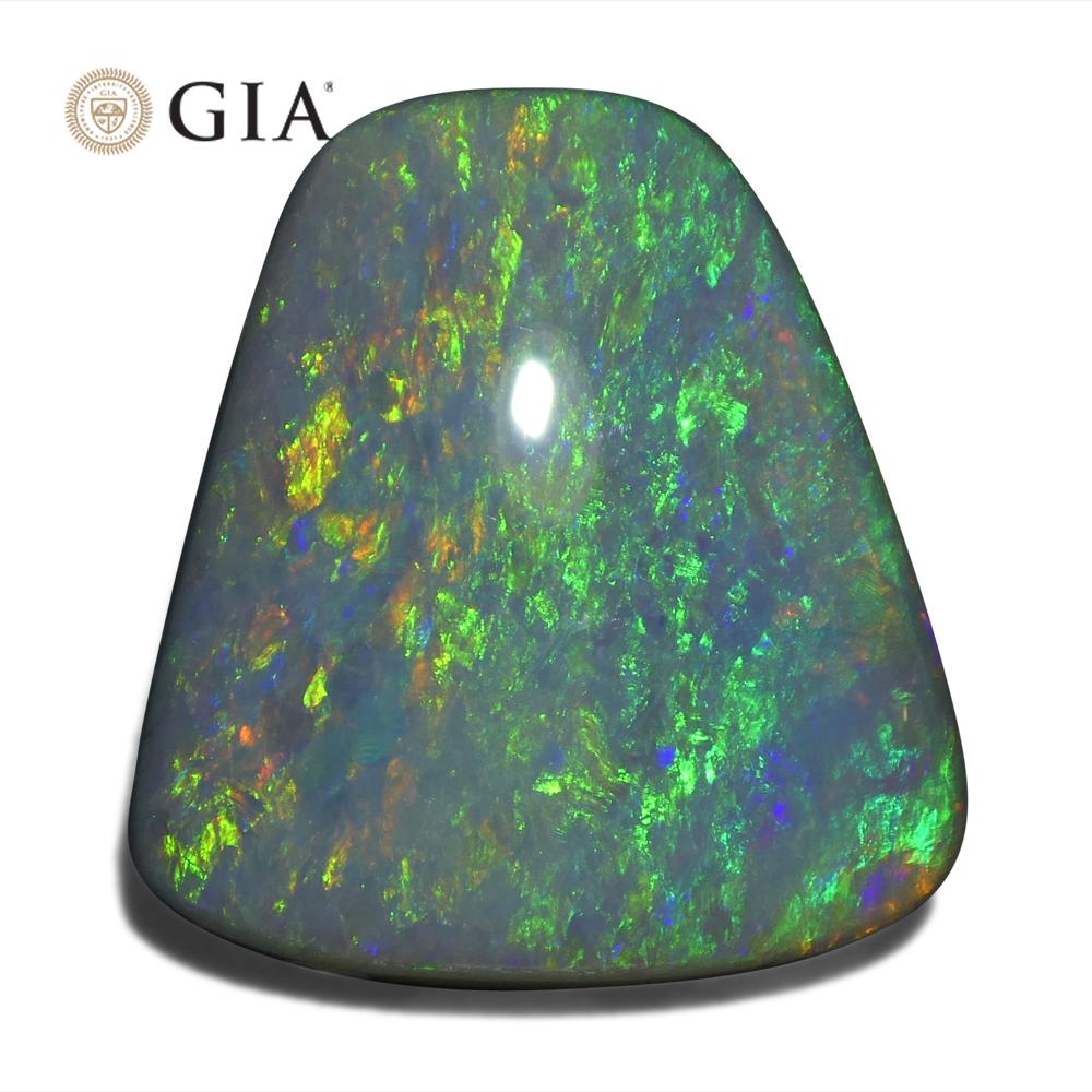 8.01ct Freeform Gray Opal GIA Certified Australia   For Sale 9