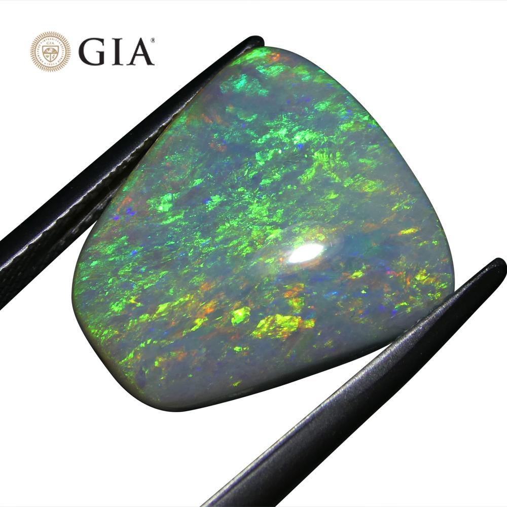 8.01ct Freeform Gray Opal GIA Certified Australia   In New Condition For Sale In Toronto, Ontario