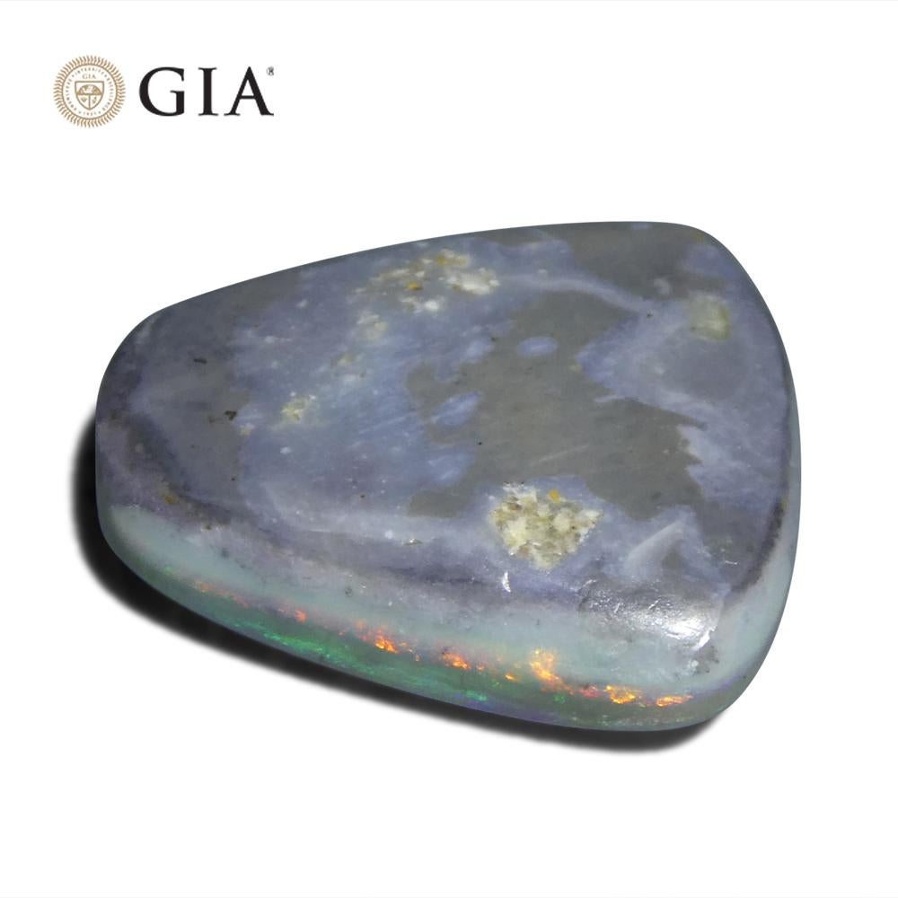 8.01ct Freeform Gray Opal GIA Certified Australia   For Sale 3
