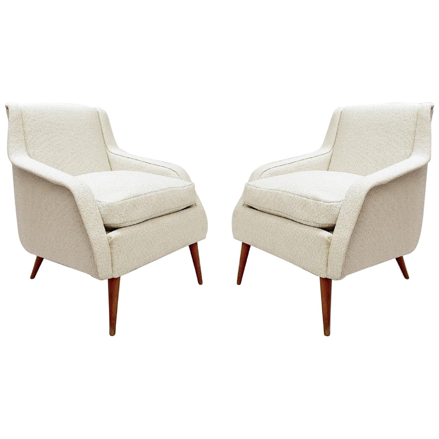 Mid-Century Modern 802 Armchairs by Carlo de Carli for Cassina, 1950s For Sale