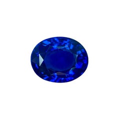 8.02 Carat Oval Ceylon No Heat Royal Blue Sapphire