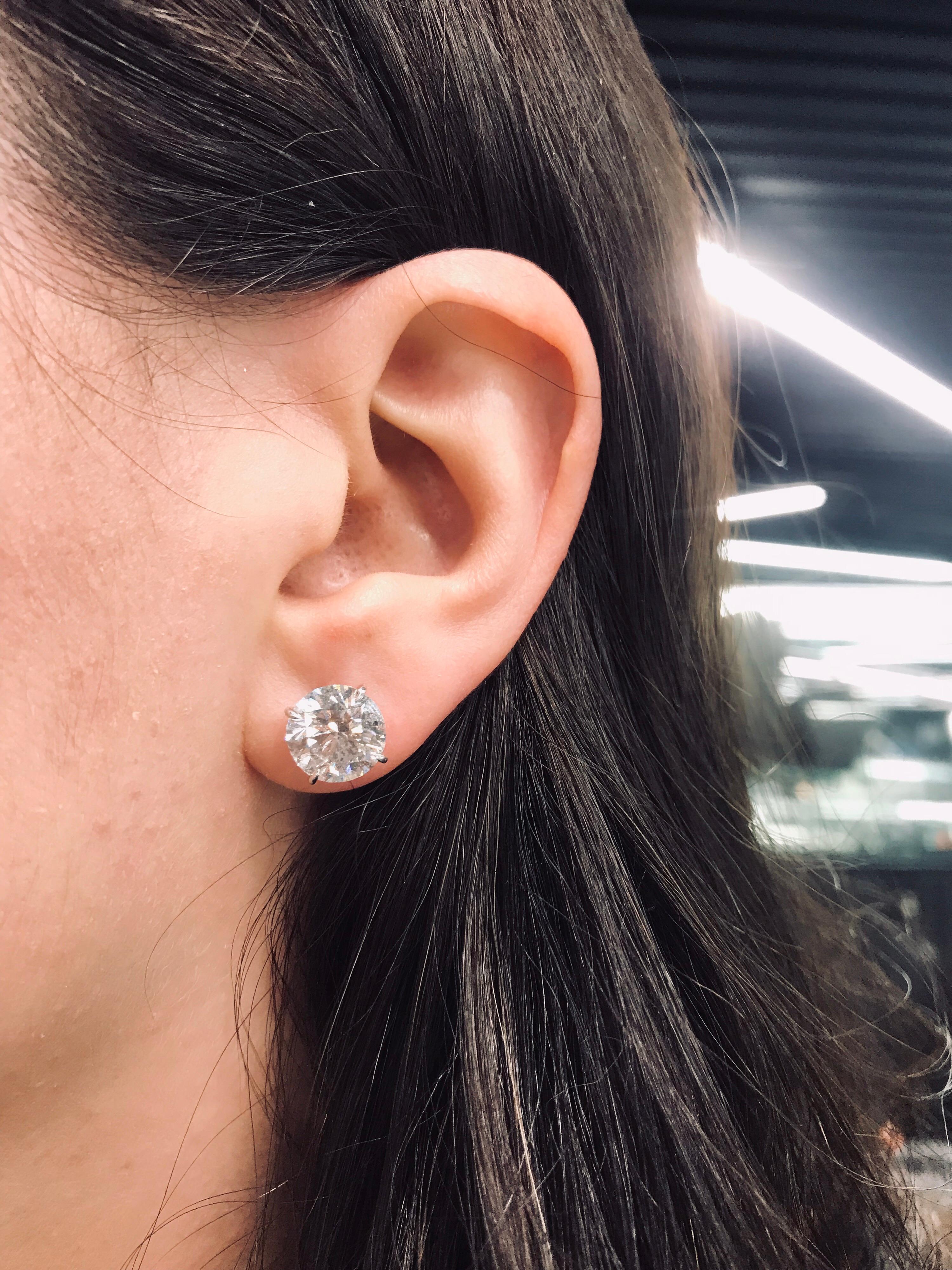 4 carat diamond earrings