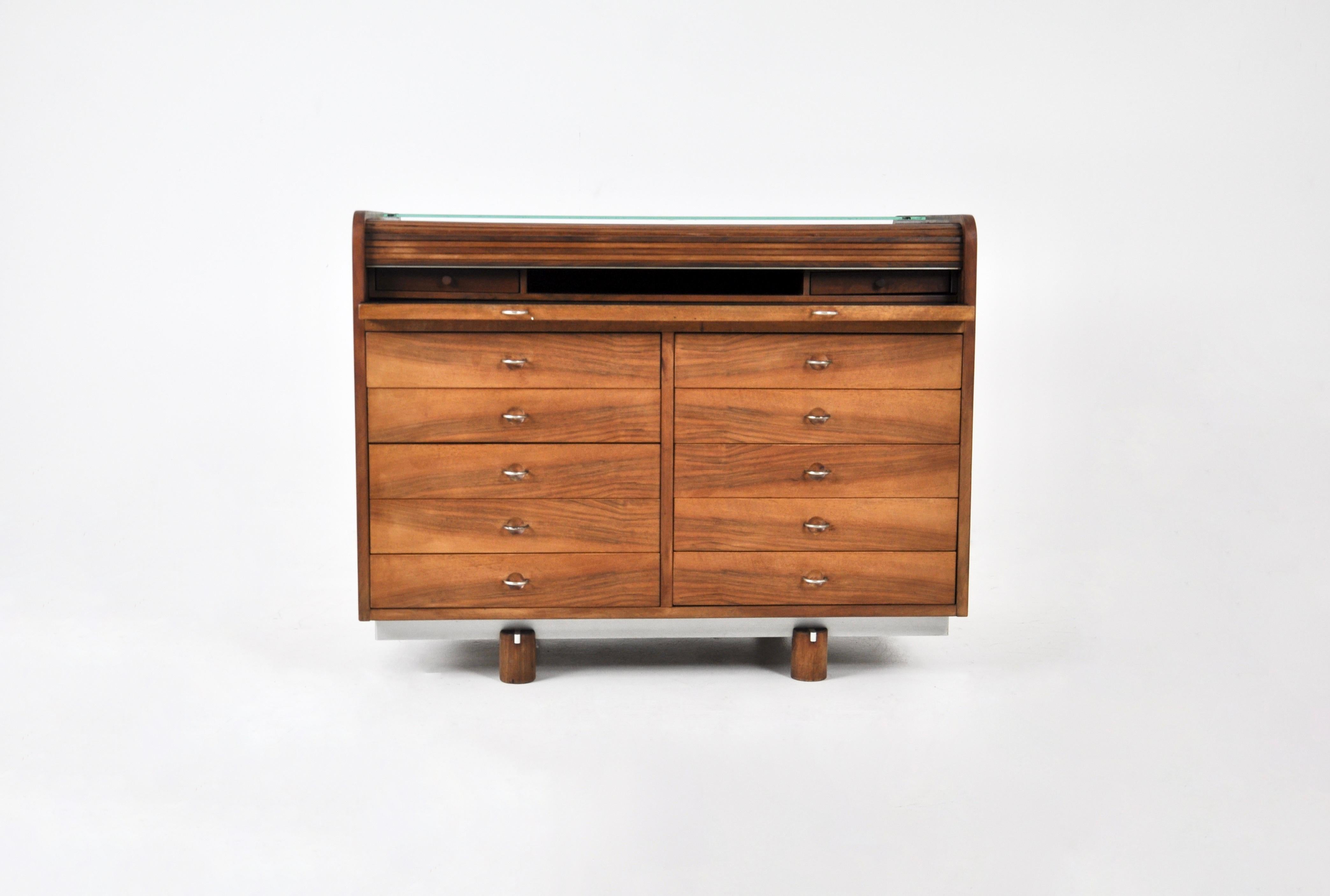 italien Bureau à rouleaux « 804 » de Gianfranco Frattini pour Bernini, années 1960 en vente