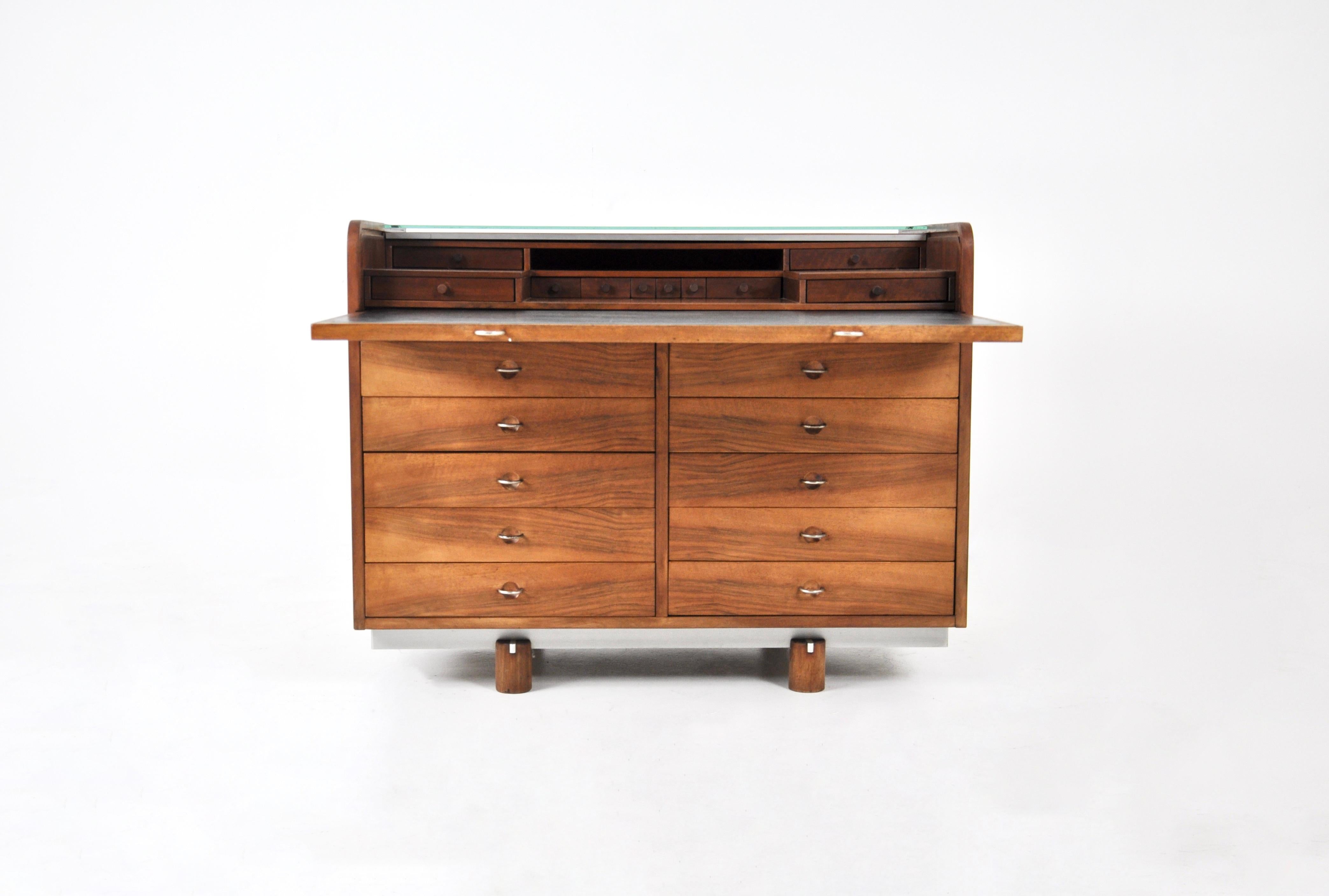 Bureau à rouleaux « 804 » de Gianfranco Frattini pour Bernini, années 1960 Bon état - En vente à bruxelles, BE