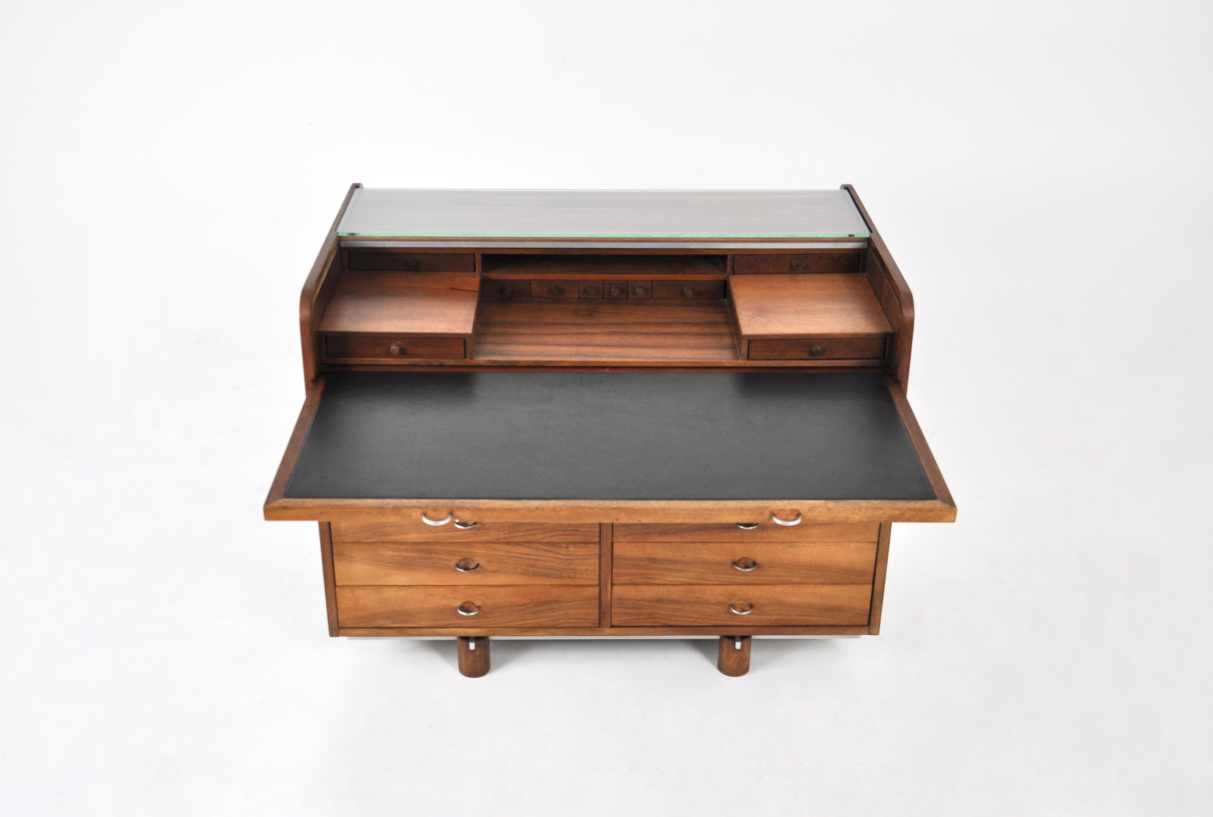 Bureau à rouleaux « 804 » de Gianfranco Frattini pour Bernini, années 1960 en vente 1