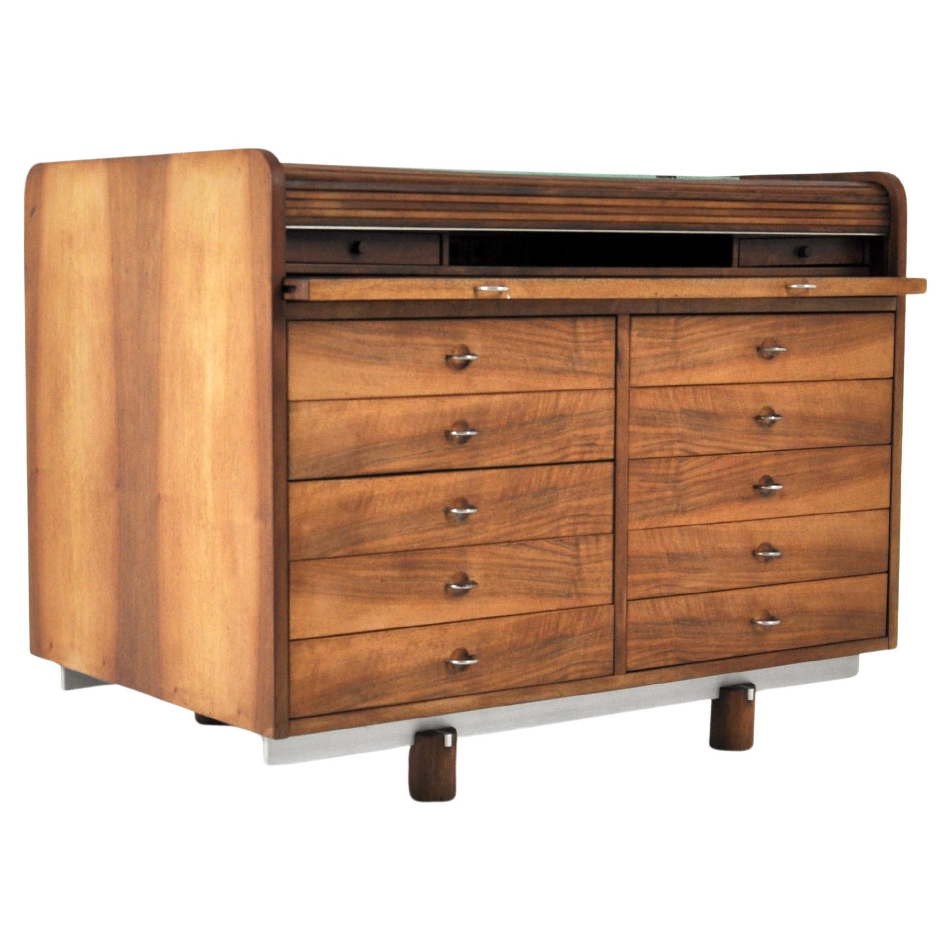 Bureau à rouleaux « 804 » de Gianfranco Frattini pour Bernini, années 1960